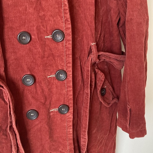 BODEN | Rust Corduroy Trench Coat - Picture 6 of 16